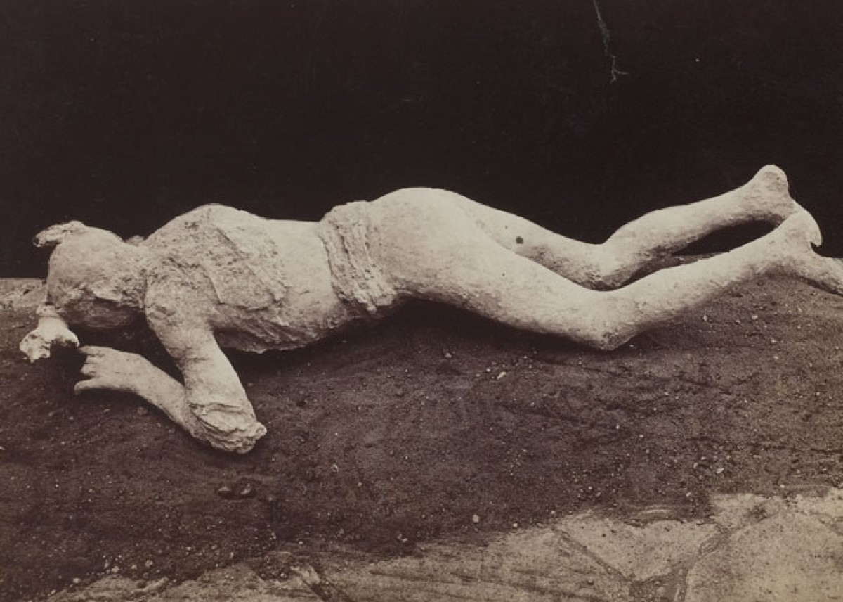 Giorgio Sommer, Dead woman found at Pompeii in 1875, 1870-1875