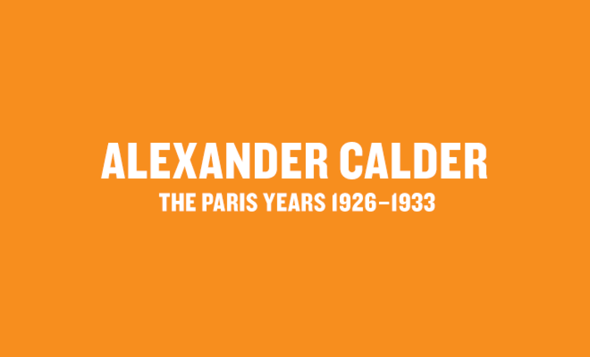 Alexander calder the paris years 19261933 whitney museum of american art