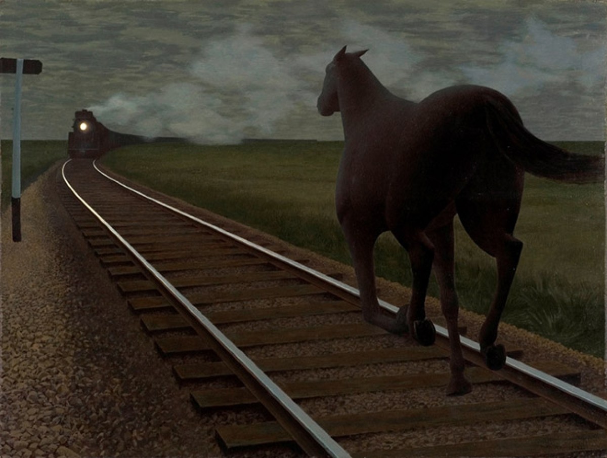 Alex Colville, Horse and Train