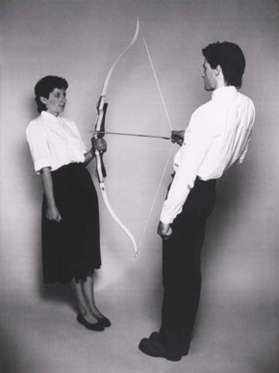 Marina Abramovic and Ulay, Rest Energy, Performance for Video, August 1980