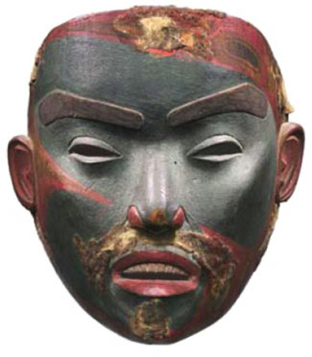 J. Dundas, Tsimshian wooden portrait mask