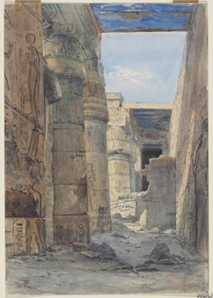 Corridor to the Great Court at Medinet Abou @ 288px