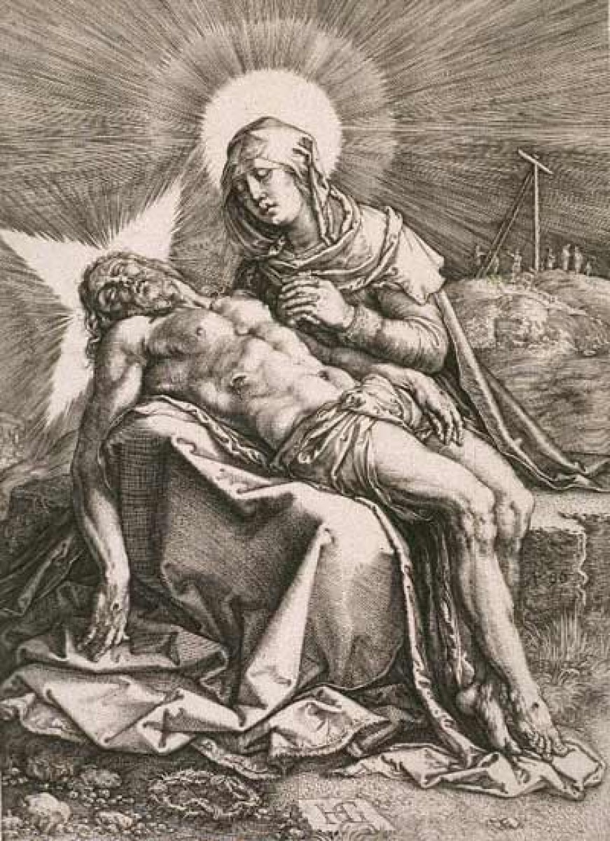 Hendrik Goltzius (Dutch, 1558-1617),"Pieta"