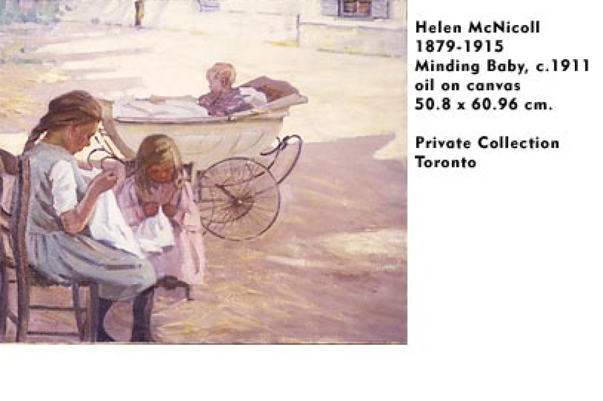 Helen McNicol, Minding Baby, c.1911