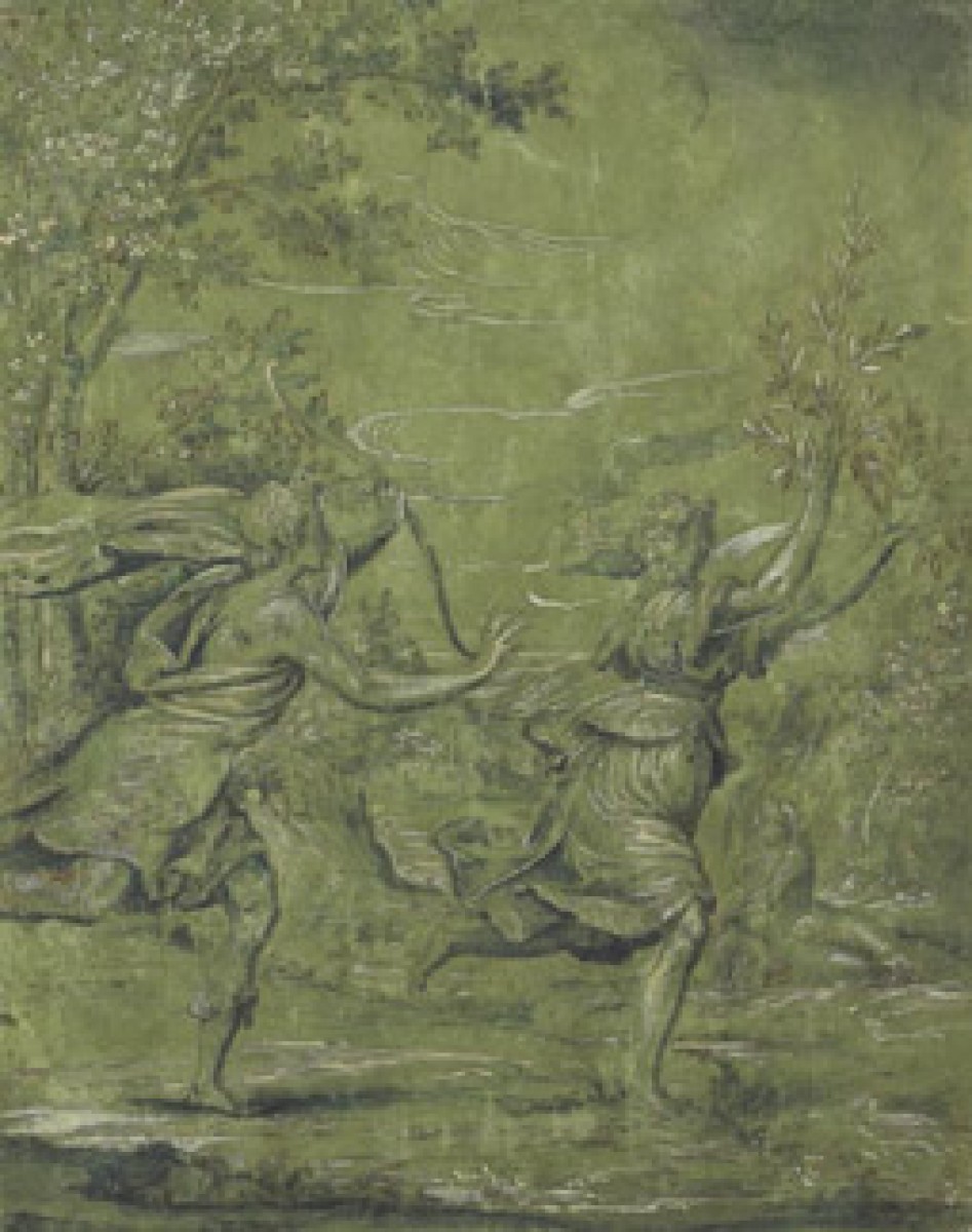 Unknown (Italian, 16th c.) "Apollo Pursuing Daphne"