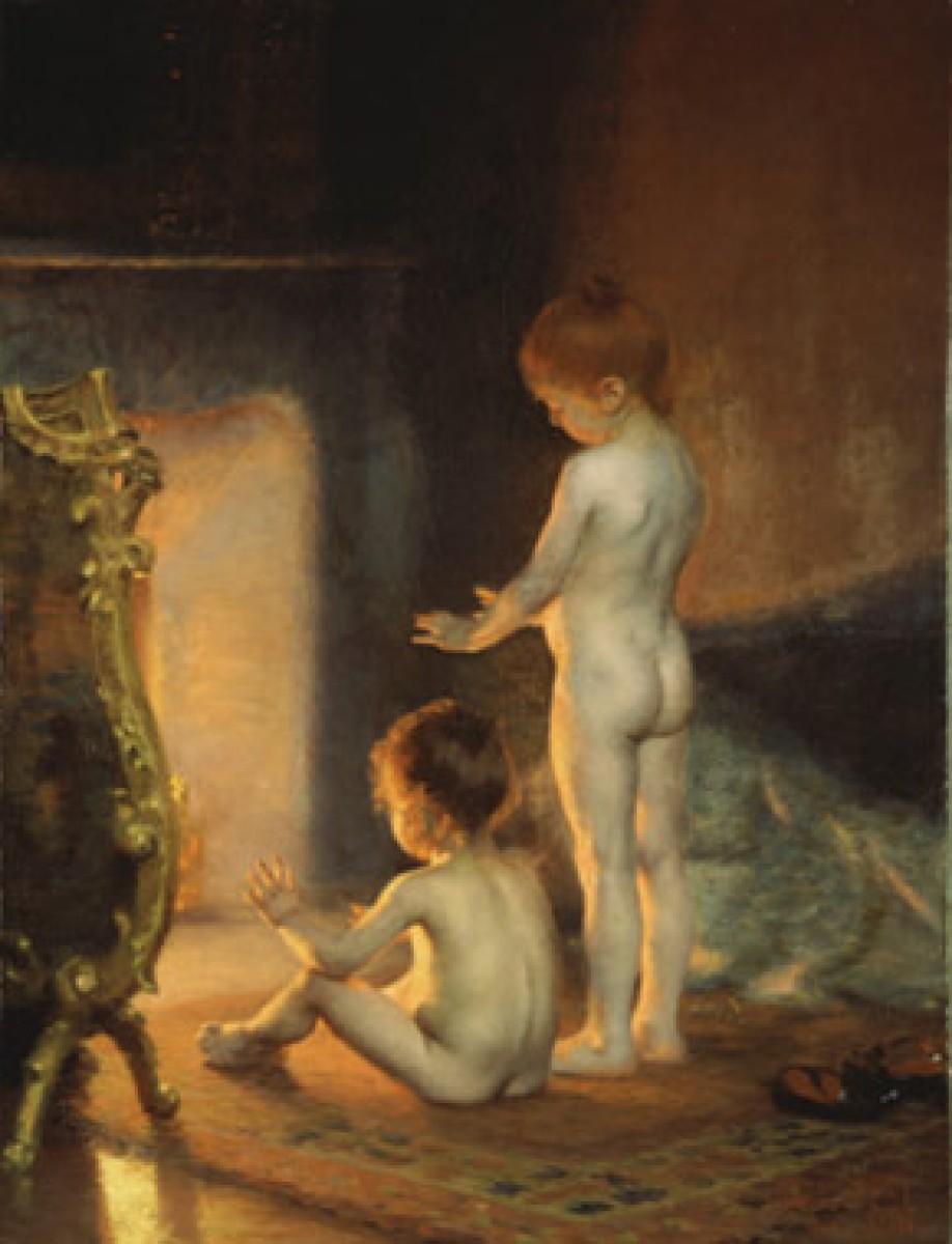 Paul Peel, After the Bath (detail), 1890,