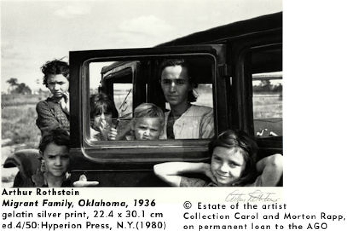 Arthur Rotstein, Maigrant Family, Oklahoma, 1936
