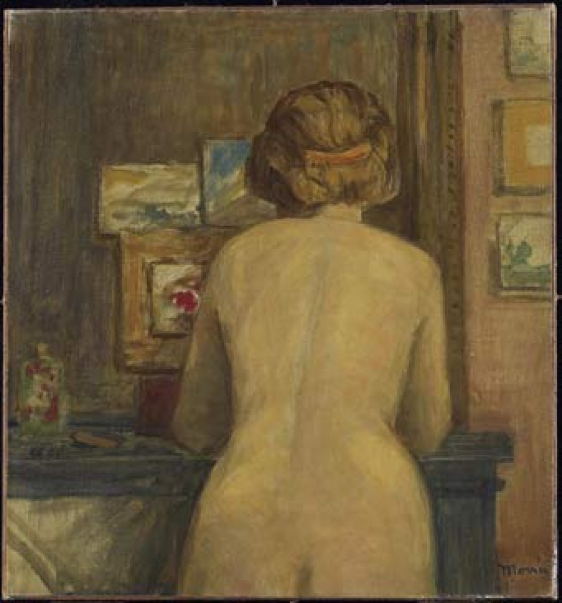 James Wilson Mortice,Standing Nude, from the Back 1912