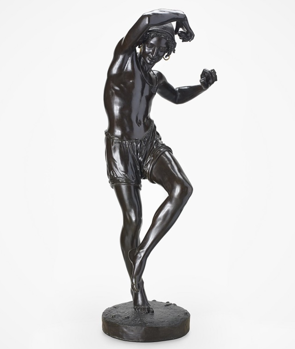 Fisher-boy Dancing the Tarantella (Souvenir of Naples), sculpture by Duret Francisque-Joseph