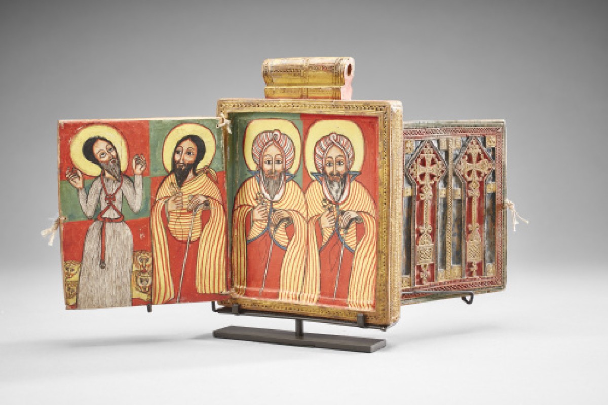 Diptych showing Four Ethiopian Saints