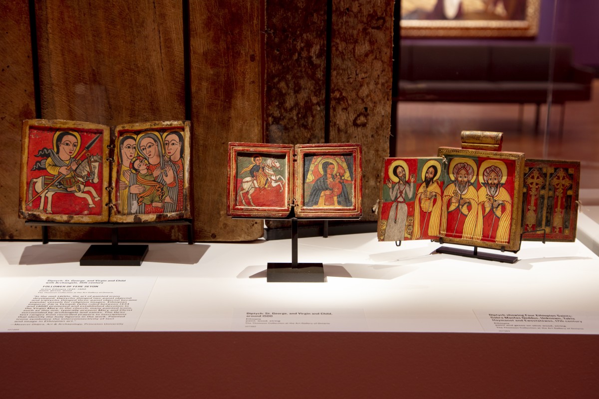 Installation view from Ethiopian Art 1400-1900 A Living Culture.