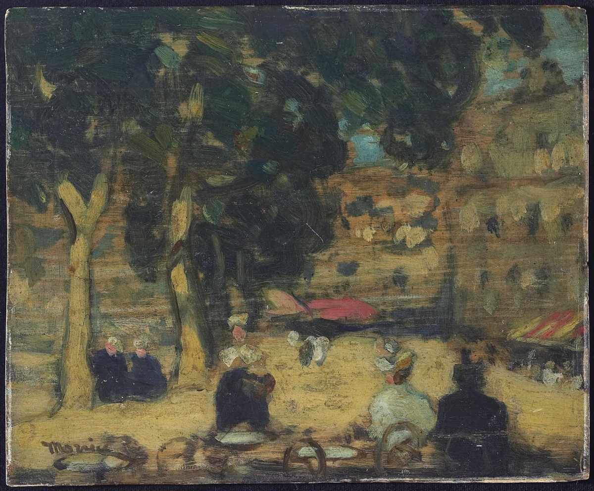 James Wilson Morrice, Sketch for "La Place Chateaubriand, St. Malo"