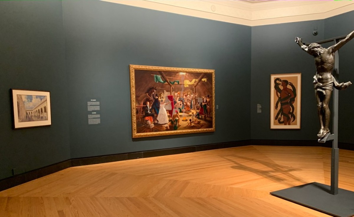 Installation view: European Art on First Nations Land