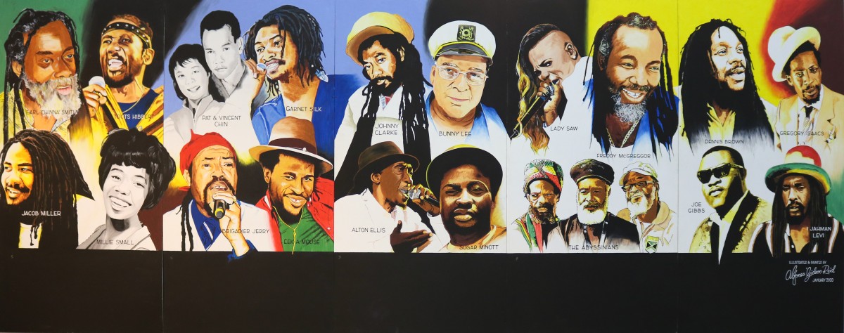 Jamaica Jamaica! Exhibition, Mural by Alfonso ‘Gideon’ Reid