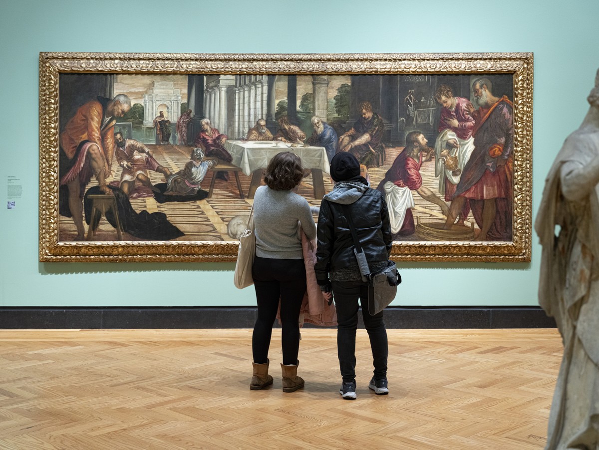Installation view: Jacopo Tintoretto, Christ Washing His Disciples' Feet