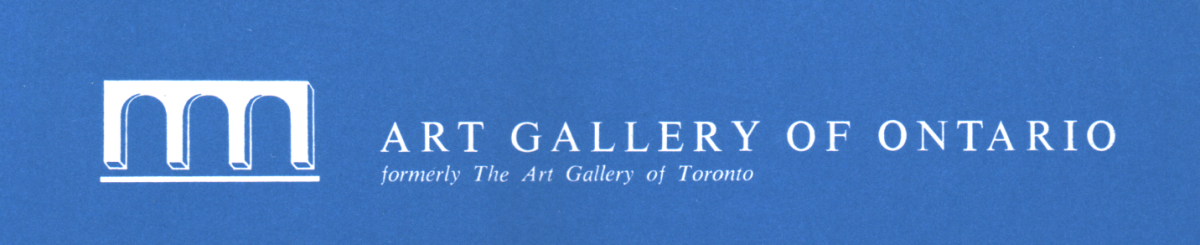 First Art Gallery of Ontario logo, 1966 