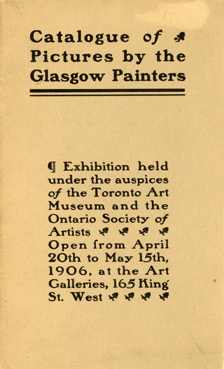 Catalogue of pictures by the Glasgow painters 