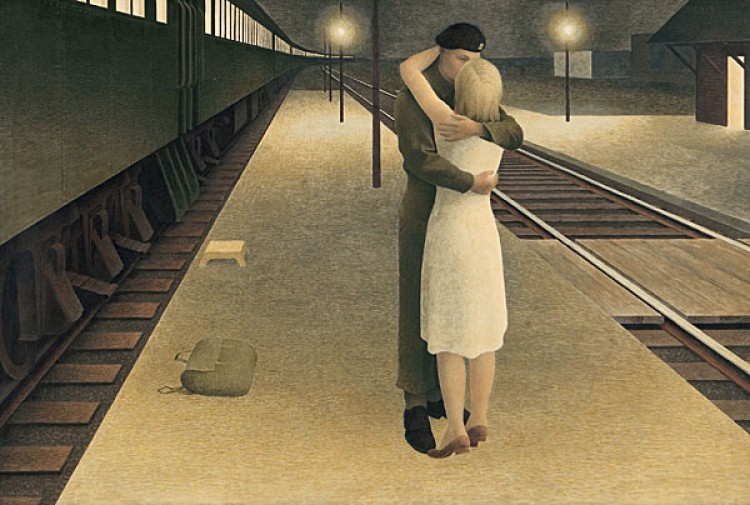 Alex Colville. Soldier and Girl at Station
