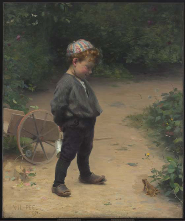 Paul Peel, The Young Biologist, 1891. Oil on canvas, Overall: 119.4 x 99.1 cm. Bequest of T.P. Loblaw, Toronto, 1933. © Art Gallery of Ontario. 2135.