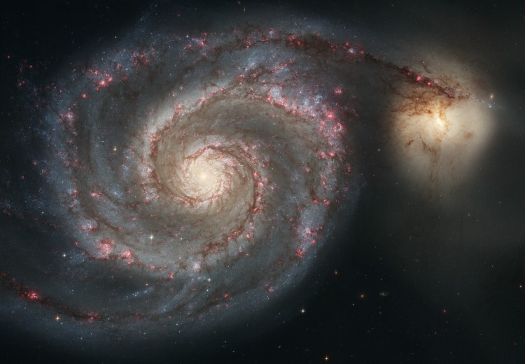 Image of The Whirlpool Galaxy (M51) and companion galaxy