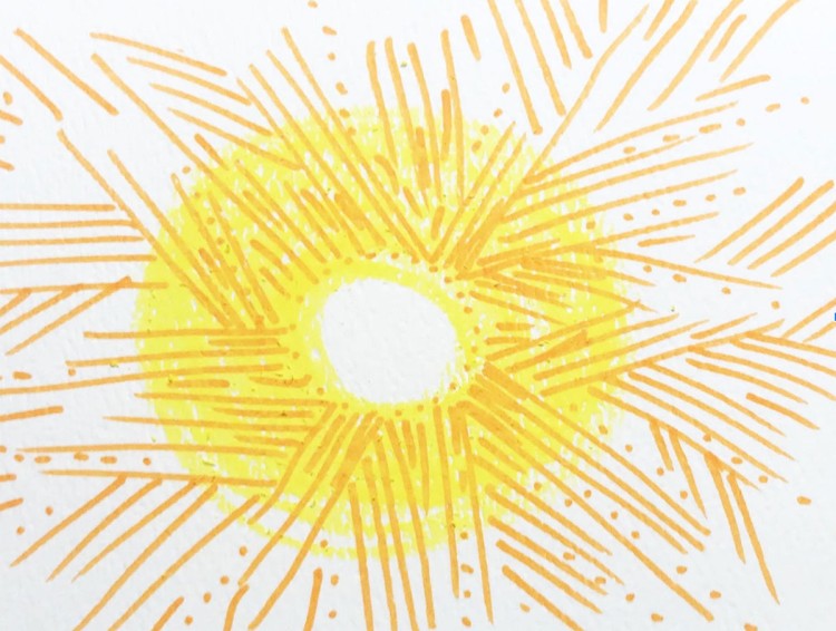 Drawing of the sun