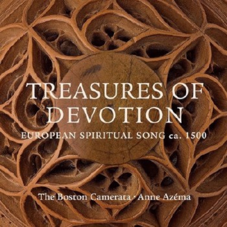 CD cover - Treasures Of Devotion, European Spiritual Song ca. 1500 - The Boston Camerata - Anne Azéma