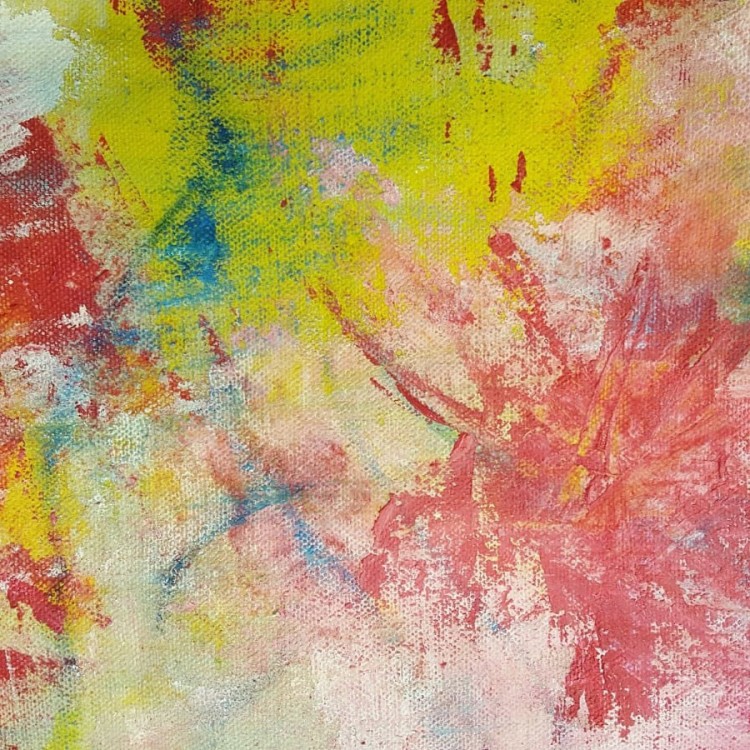 colourful abstract painting detail