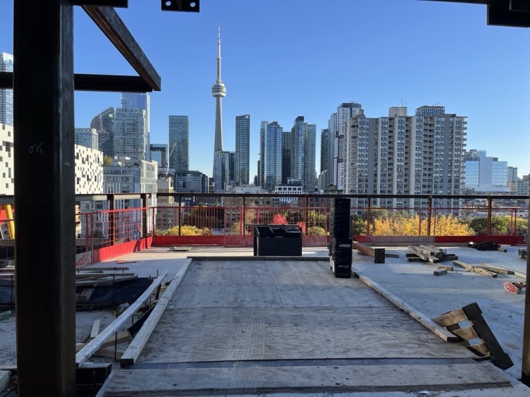 A view of the Toronto skyline from the Dani Reiss Modern and Contemporary Gallery site 