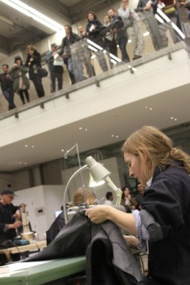 Heather Goodchild working during Nuit Blanche 2012