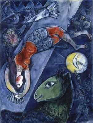 Chagall Blue Circus