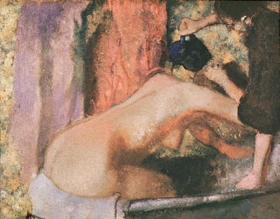 Woman at Her Bath painting by Edgar Degas