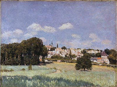 Vue de Saint-Cloud, effet de soleil, painting by Alfred Sisley