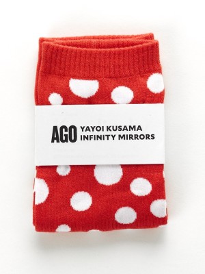 Yayoi Kusama socks, image by AGO.