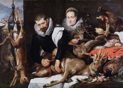 Still Life with Figures, painting by Cornelis de Vos; Frans Snyders