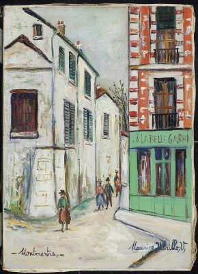 Maurice Utrillo, La Belle Gabrielle à Montmartre