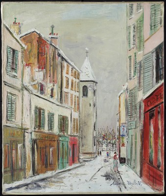 Maurice Utrillo, Eglise de Puteaux sous la neige