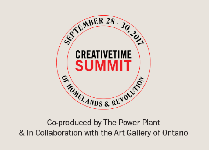 Creative TIme Summit logo with dates of event and partners