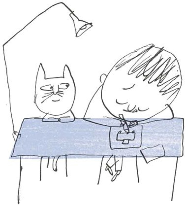 still of cat and boy from the film The Big Adventure of Little Line