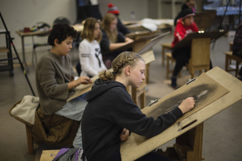 Kids life drawing