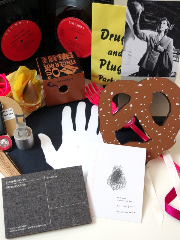 A collection of artists' books and multiples