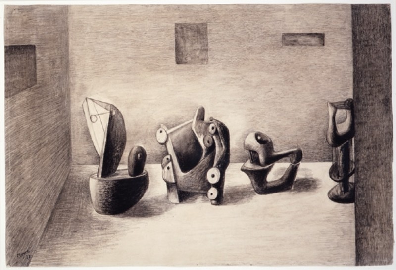 Ideas for Sculpture in a Setting, Henry Moore