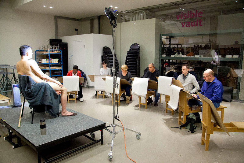 Life drawing class