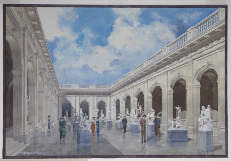 painting of the Art Gallery of Toronto from 1914