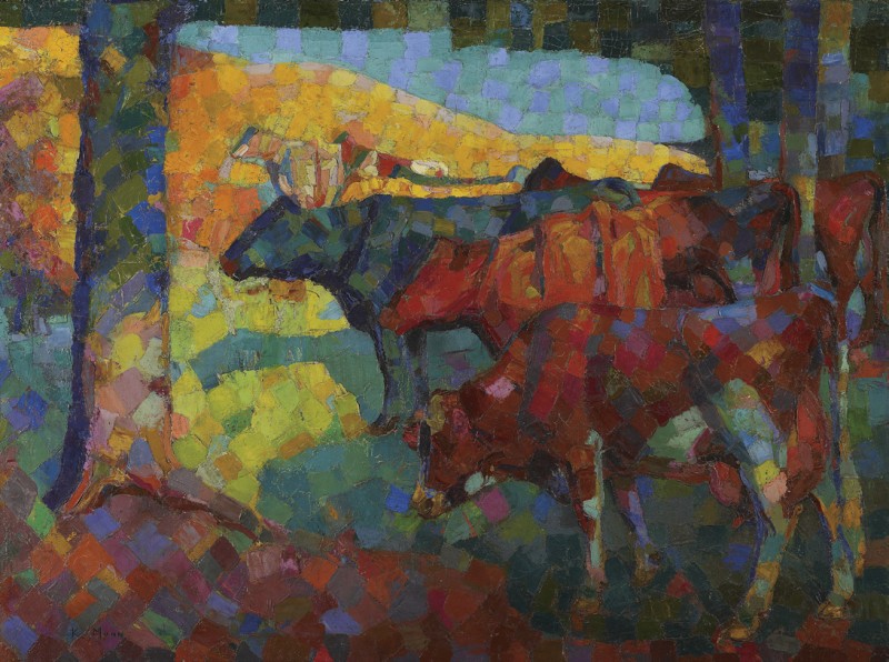 Kathleen Jean Munn, Untitled (Cows on a Hillside)