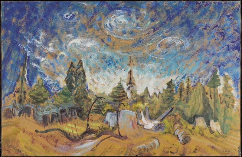 Emily Carr, Stumps and Sky, c. 1934