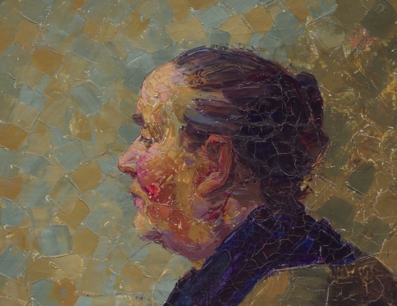 Kathleen Jean Munn. Untitled (Portrait of a Seated Woman) [detail]