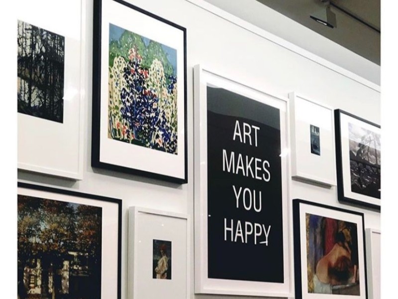 Frames on the wall