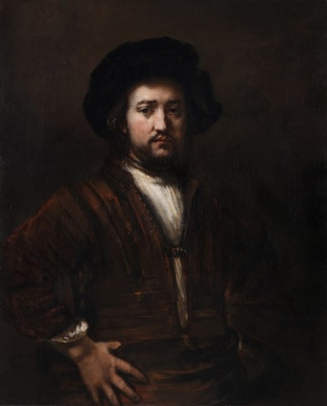 Rembrandt van Rijn, Portrait of a Man with Arms Akimbo, 1658. Oil on canvas, 107.4 x 87.0 cm. Collection of the Agnes Etherington Art Centre, Queen's University. Gift of Alfred and Isabel Bader, 2015 (58-008)