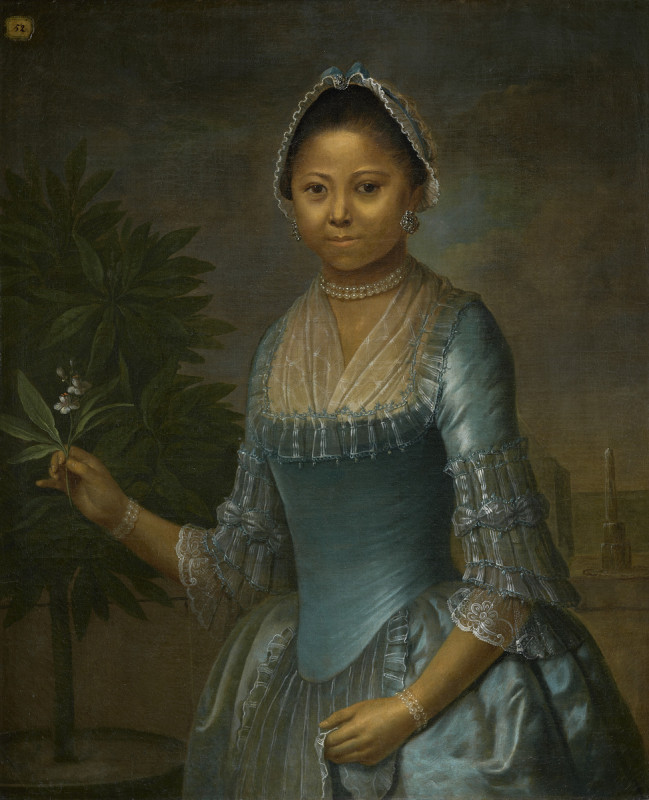 Reproduction photo of a painting of a woman