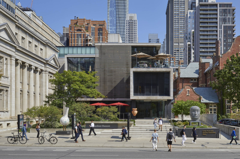 An image of the front of the Gardiner Museum.